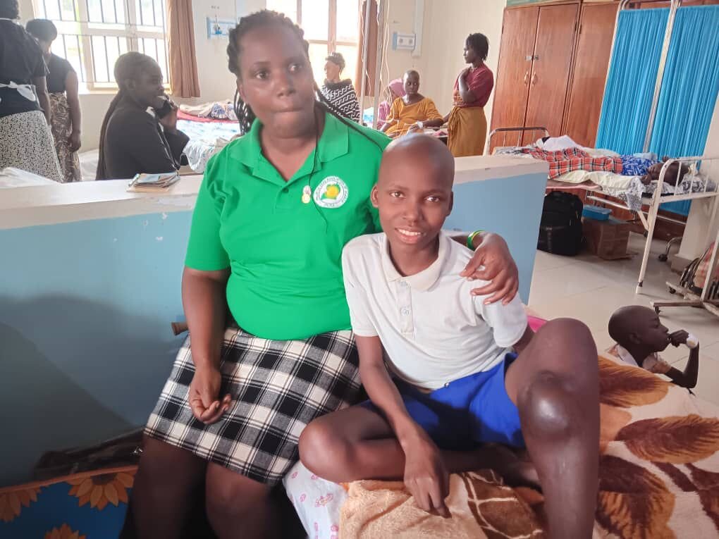 Palliative Care Nurse Visits Gideon in Hospital