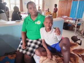 Palliative Care Nurse Visits Gideon in Hospital