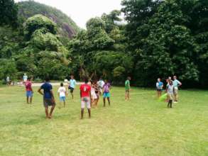 Football match at Creole Day