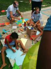 Face painting and craft station