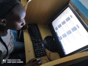 Girl on the computer