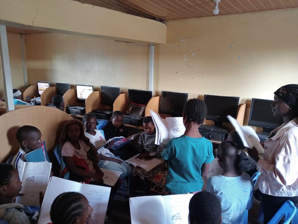 Digital library education lifeline in our slums