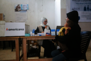 Mother and Child Visit Clinic in Gaza