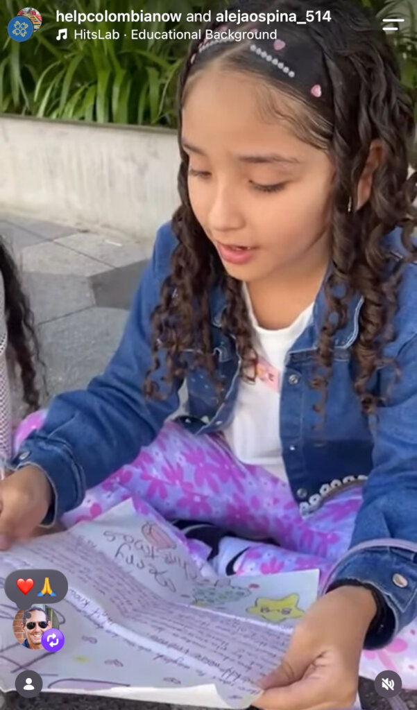 She is Milagros, one of our top students reading
