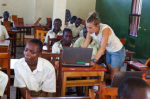 Ella and Loropio girls students