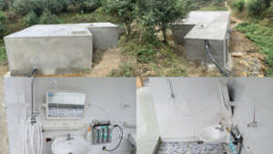 Local residents participating in the construction