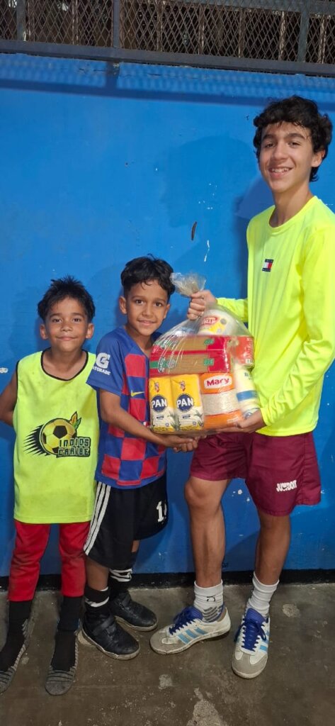 food assistance to two families facing severe hard