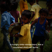 A hungry child cannot learn, but a nourished can