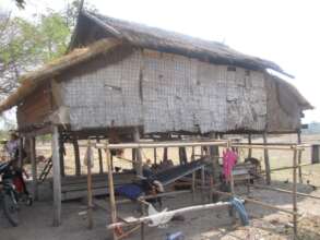 Photo of the house of a Lao girl that AAT support