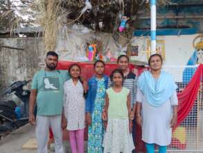 Families at their home