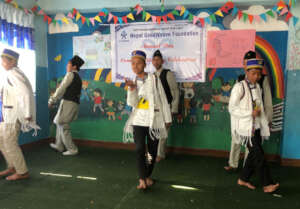 Children perform a special Nepalese dance