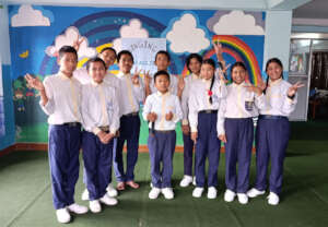 Children take part in the singing competition