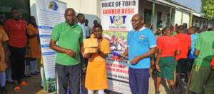 PLANE Hands over fees for two terms to a girl