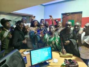 Our Bahemuka Drama Crew in VOT Studios .