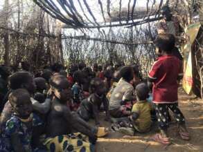 Mobile schools in rural village