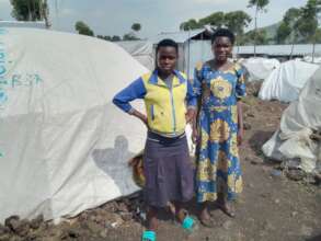 Girls in the IDP camp near Goma
