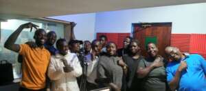 Drama members in VOT Studios recording episodes