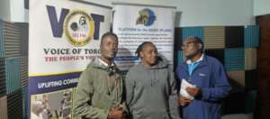 PLANE staff at VOT FM sensitizing people