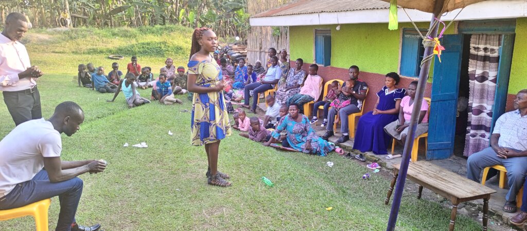 PLANE Project Officer sensitizing the communities