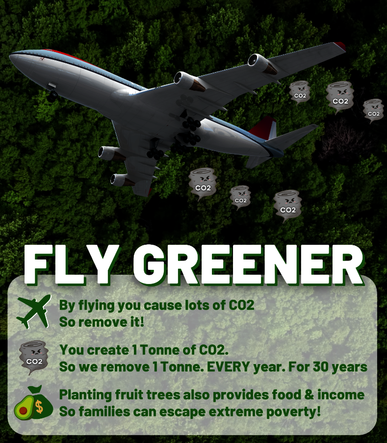 Earth Day 2025 -  WE plant trees, YOU Fly Greener