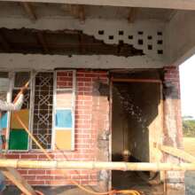 rooms damaged by cyclone