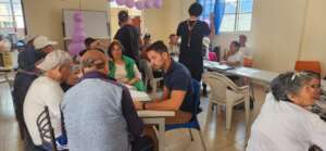 Survey event for deaf seniors in Quito