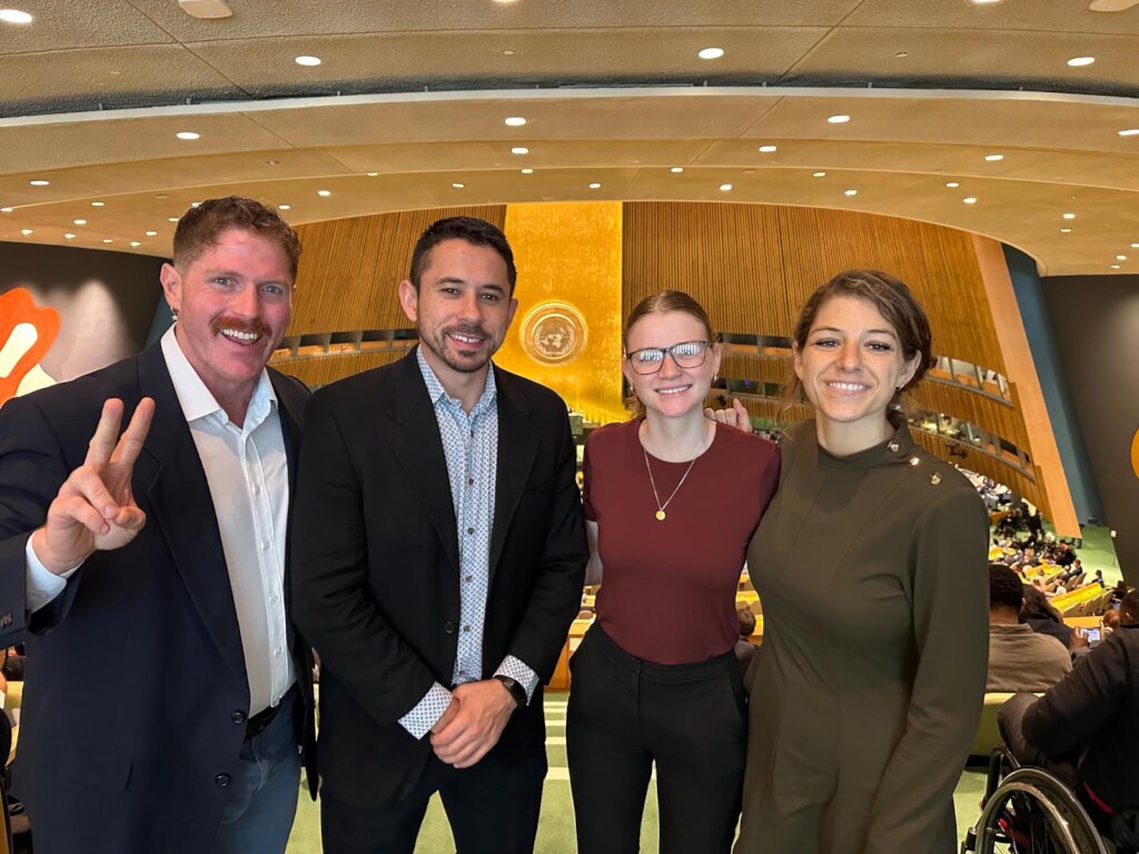 The GDRI team in the General Assembly at the UN