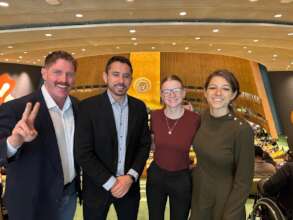 The GDRI team in the General Assembly at the UN