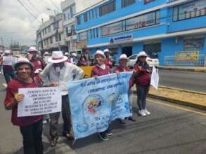 A parade for the International Week of Deaf People
