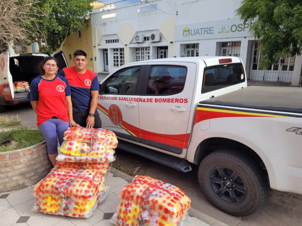 Help volunteer firefighters in forest fires