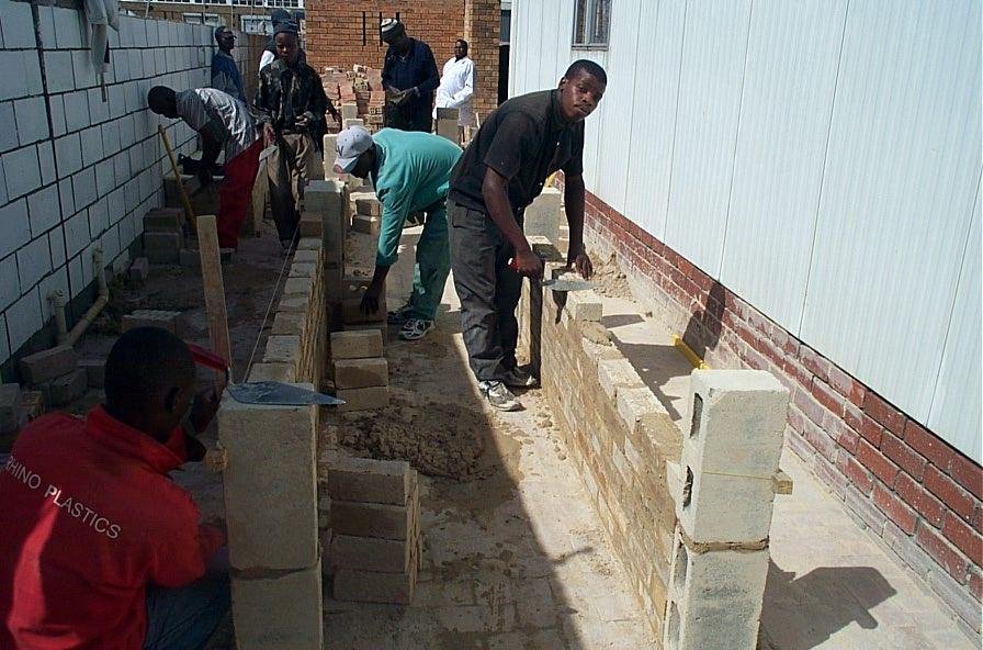 Skills training for 20 unskilled South African men