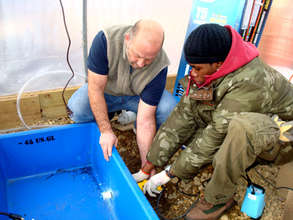 Dwanye building the sump tank