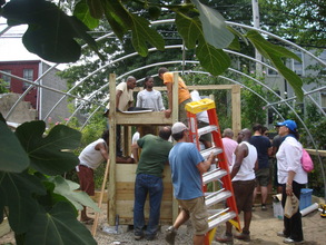 Building the aquaponics system