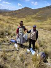 Members of the community conduct a baseline study