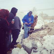 Will Allen showing vermicomposting winter style!