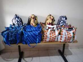 Baby Bags waiting to be delivered.