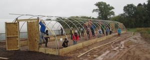 Hoop House Construction at Training