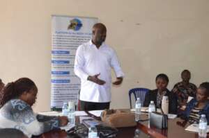 District chairman Dr.Rwabuhinga Richard