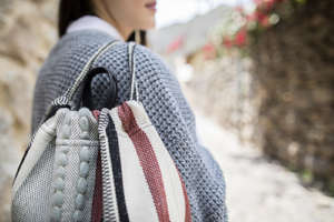 Our new Cielo y Tierra backpack in Sky.