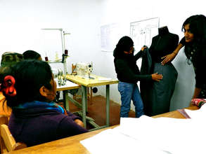 Tara and Paula teaching first classes