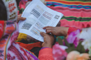 Close-up of a textile pattern sheet