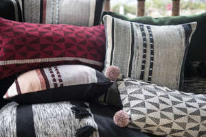 A pile of new pillows from our Home collection.