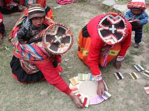 Color theory workshop in Patacancha