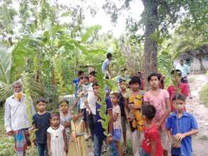 Kids received tree