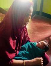 Rokeya and her newborn