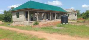 Picture of roofing works completed