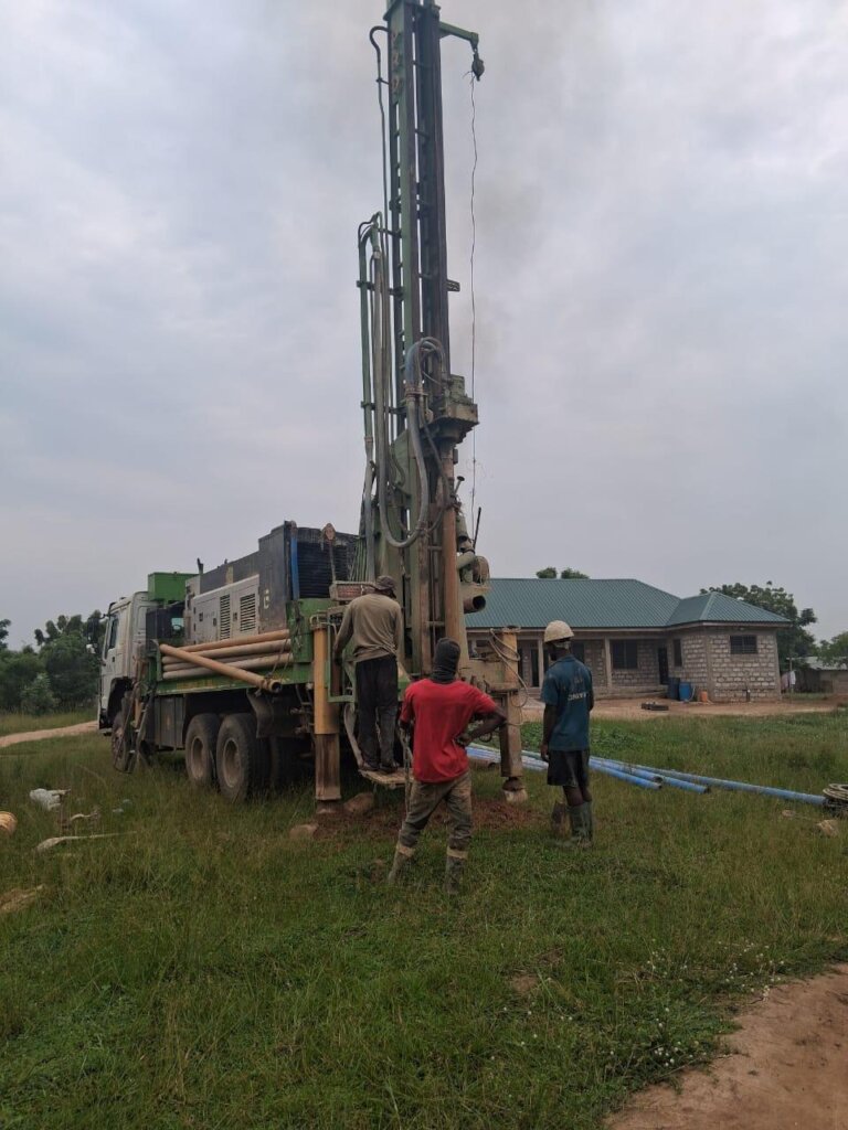 drilling of a bore hole for the vocational centre