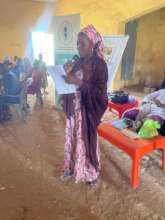 A participant sharing her group work