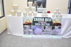 Display of product of the Shea Cooperative