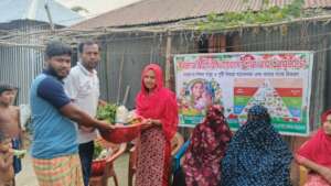 Food was distributed to lactating mothers